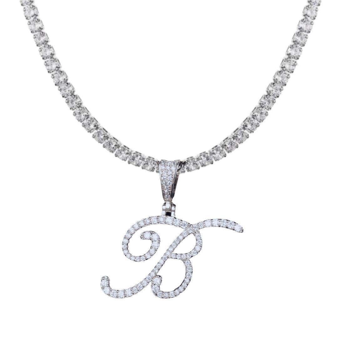 Necklaces Riviera CZ Initial Tennis Chain KHLOE JEWELS