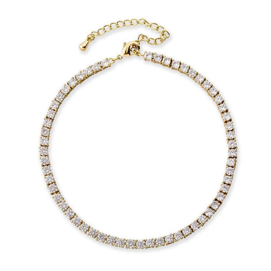 Anklets Tennis Chain Anklet KHLOE JEWELS