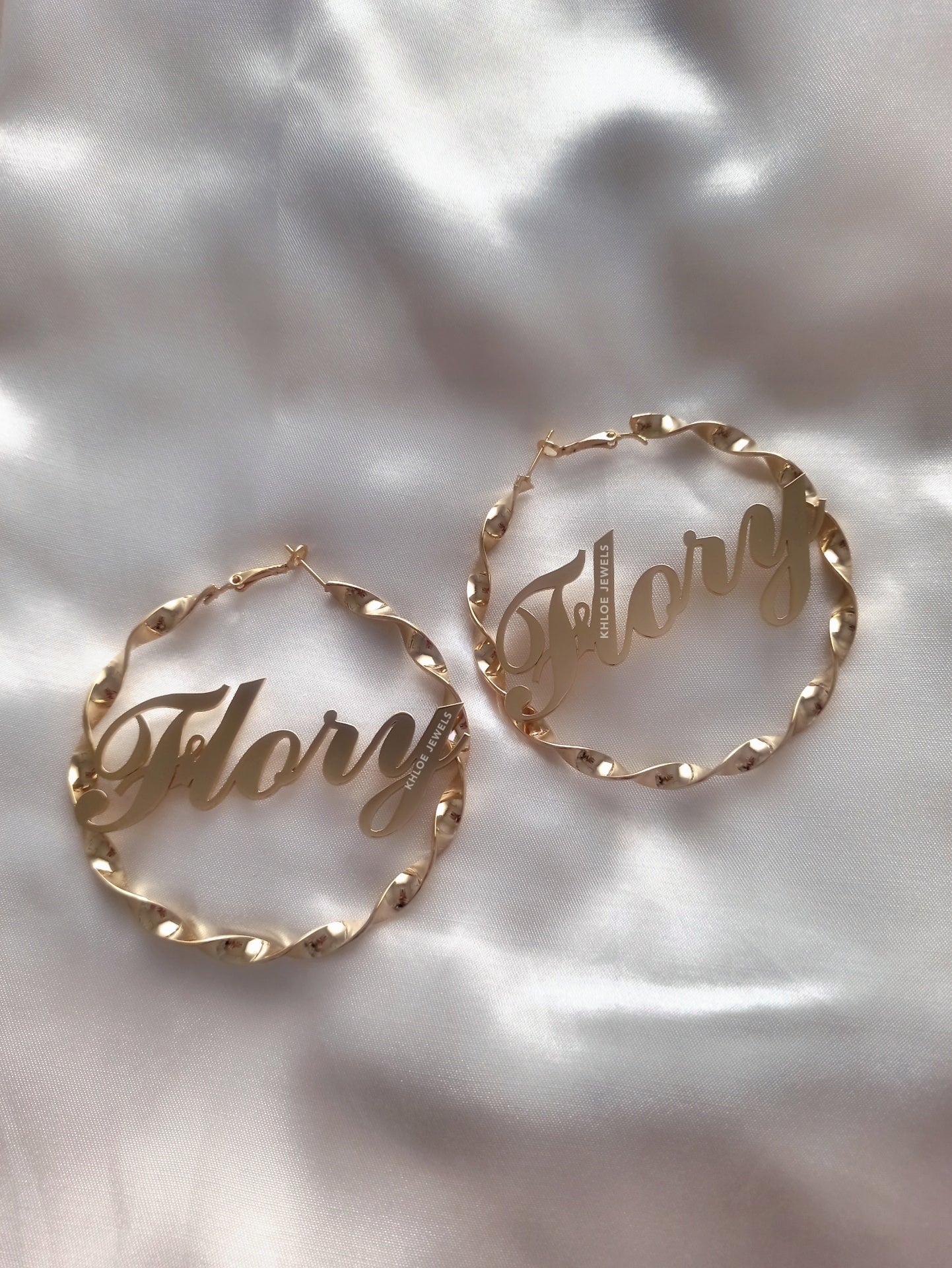 Nameplate Earrings 