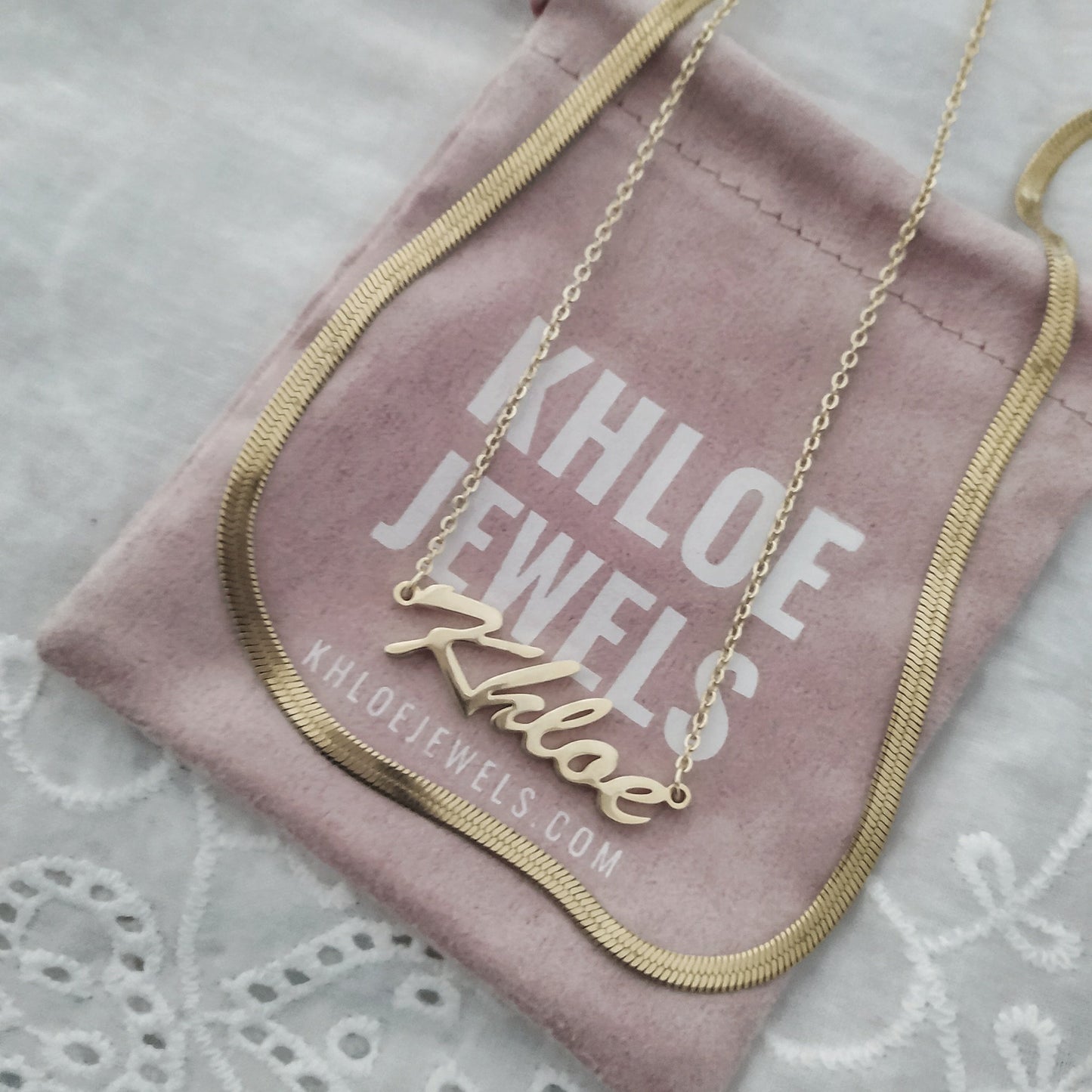 Necklaces Viva Custom Name Necklace KHLOE JEWELS Custom Jewelry