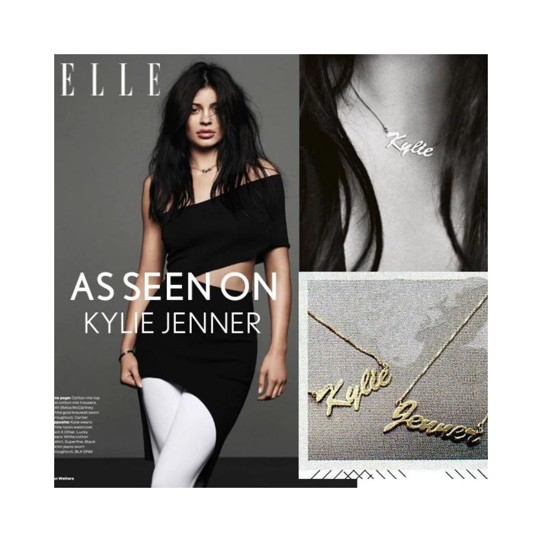 Kylie jenner online name necklace